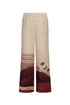 San Benito Linen Pants / Red Tropical Landscape
